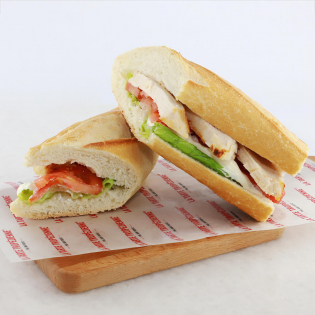 Sandwich Poulet-Mayonnaise-Crudités
