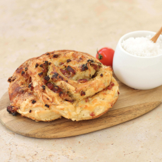 Fougasse Lardon Emmental Mozza avec sel - La Tarte Tropézienne